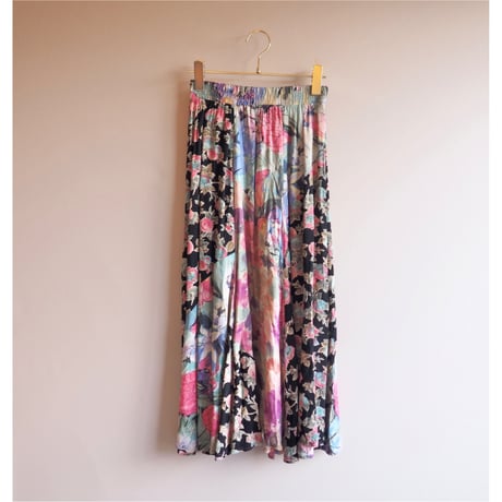 "Carol Little" floral patchwork midi skirt