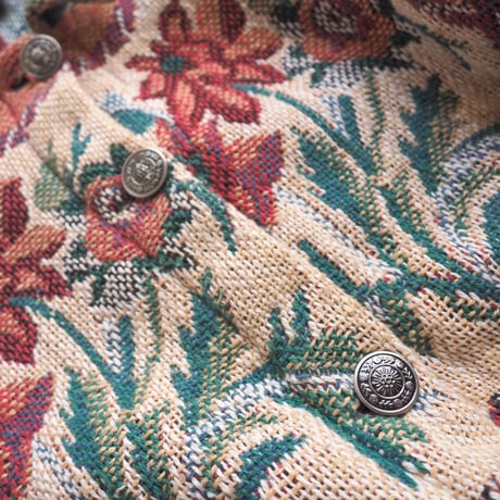 "Classic Western" floral tapestry jacket