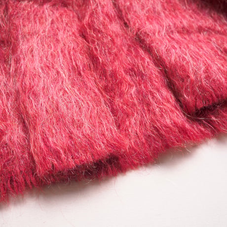 60〜70s "Andrew Stewart" wool × mohair coat (red)
