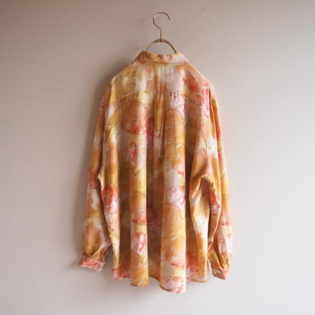 vintage oversized floral blouse