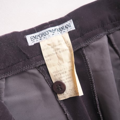 90s ”EMPORIO ARMANI" velvet pants