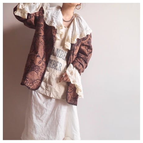 90s "Teddi" botanical fleece jacket