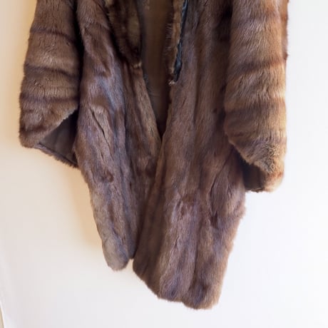60s "Edwards" mink fur cape