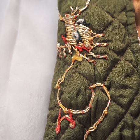 50〜60s chinese embroidered quilt jacket
