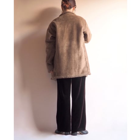 80〜90s "L.L.Bean" faux mouton coat