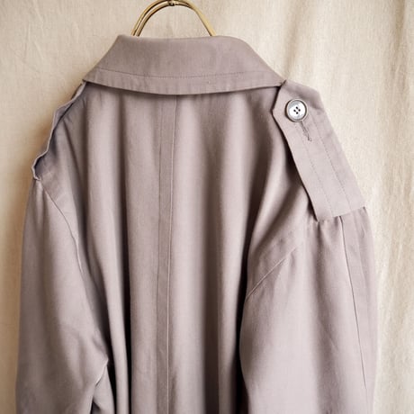 "London fog" oversized maxi trench coat