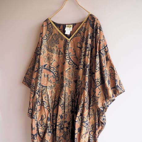 vintage african batik kaftan design dress