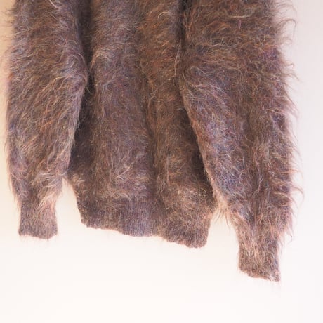 vintage fuzzy metallic sweater