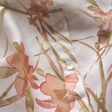 "ALFRED DUNNER" sheer floral blouse