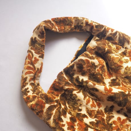 60〜70s floral tapestry bag