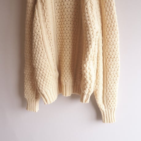 made in Ireland aran knit sweater