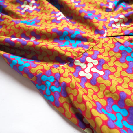vintage african batik maxi skirt