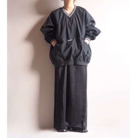 90s "NIKE" oversized nylon pullover