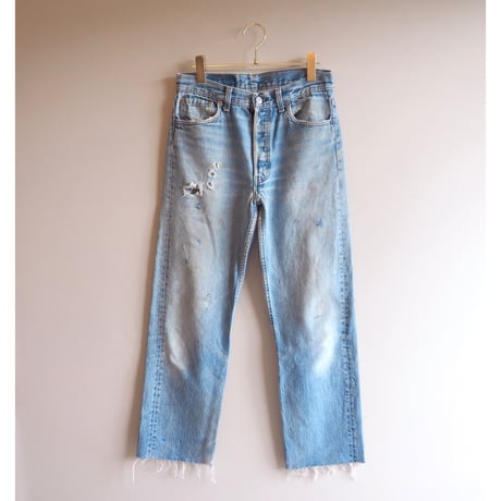 90s made in USA Levi's 501 damage denim