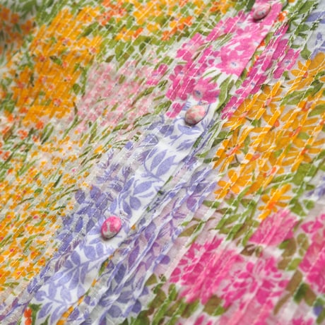 70s "Jamison" floral sheer midi dress