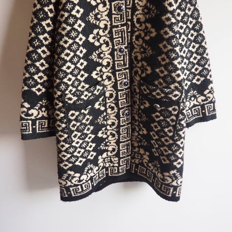 "Alpaci" geometric knit coat