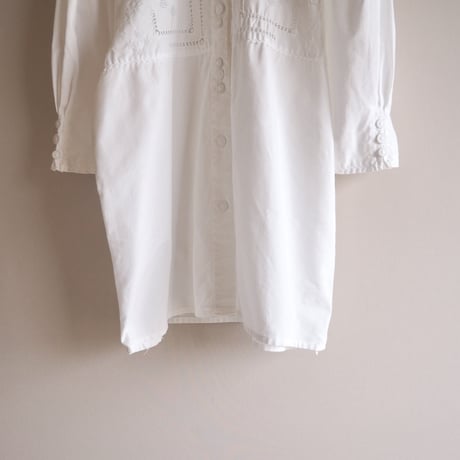 80〜90s folk cotton design blouse