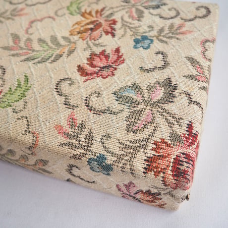 60s "DOVER" amber handle floral tapestry bag