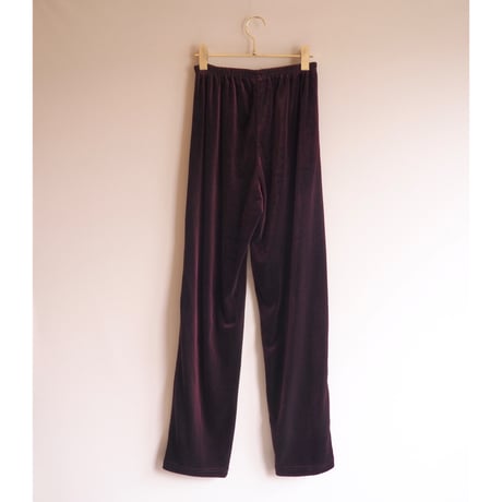 "CLIO" bordeaux velours easy pants