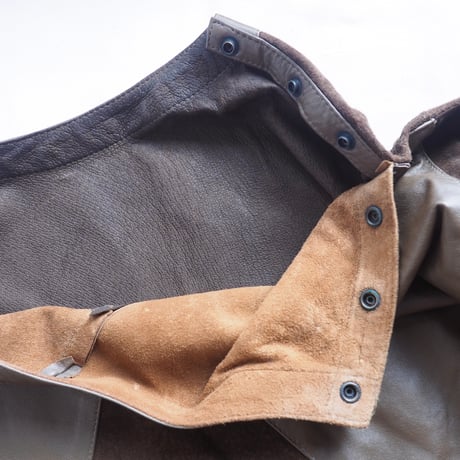 vintage leather switching tops