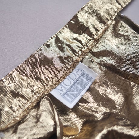 "MODA INTL" gold floral maxi skirt
