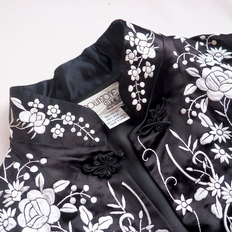 "Brownstone Studio" floral embroidered jacket