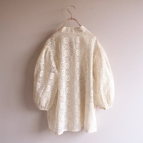 70s "Carefree Fashions" lace blouse