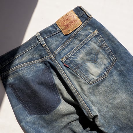 00s made in USA Levi's 501 damage denim pants