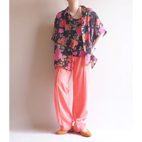 "Sana Morgan" salmon pink easy pants