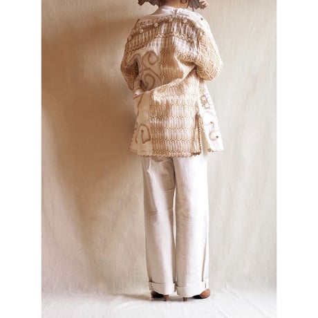 vintage Sandy Starkman jute art jacket
