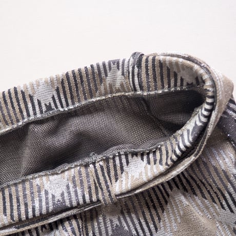 70s "Aper mates"metallic plaid knit maxi skirt