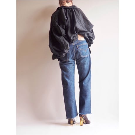 90s made in USA Levi's 501 cut off denim pants