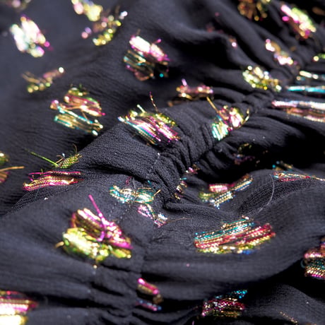 90s "ANGIE" metallic chiffon maxi dress