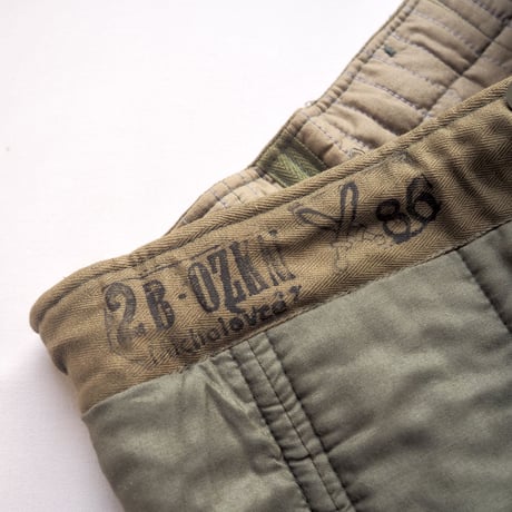 70~80s Czech Army deadstock M-60 quilted pants