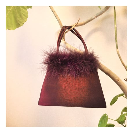 vintage feather mini bag