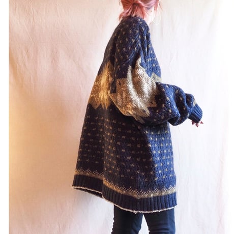 Scottish oversized nordic sweater