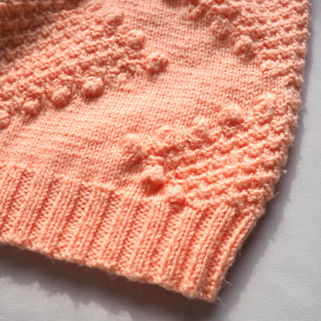 vintage mockneck popcorn sweater