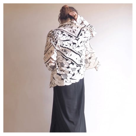 vintage cutwork lace jacket
