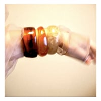 70s  plastic tortoiseshell bangle