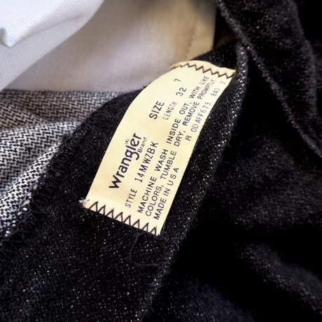 80s wrangler black denim pants