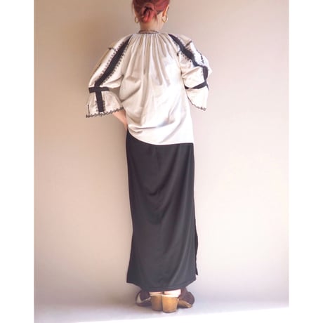 vintage romanian embroidered blouse