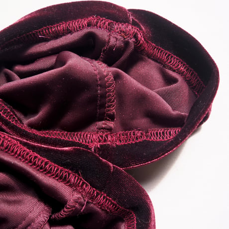 "CLIO" bordeaux velours easy pants