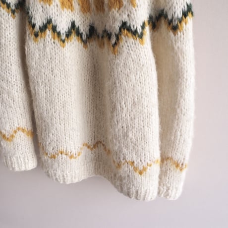 Italy made fluffy nordic sweater