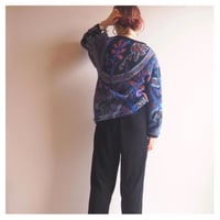 "Connexion Au Contraire" metallic abstract sweater