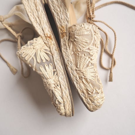 "stuart weitzman" sheer floral espadrilles