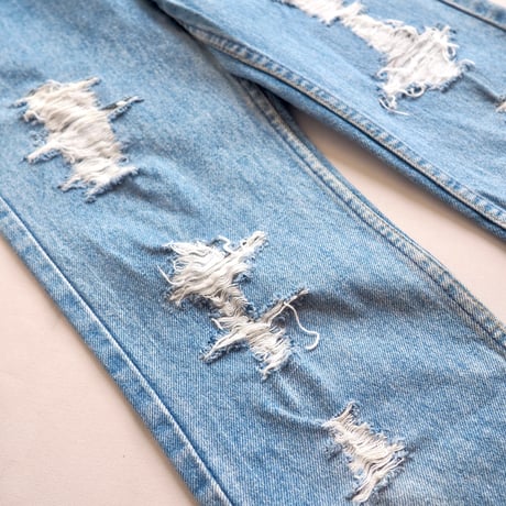 90s made in USA Levi's 517 damage denim