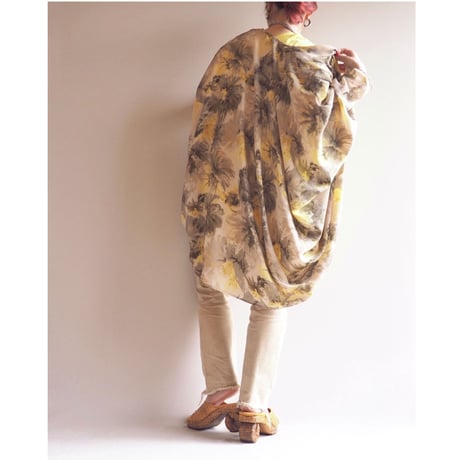 vintage dolman sleeve floral robe