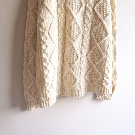 vintage oversized aran knit sweater