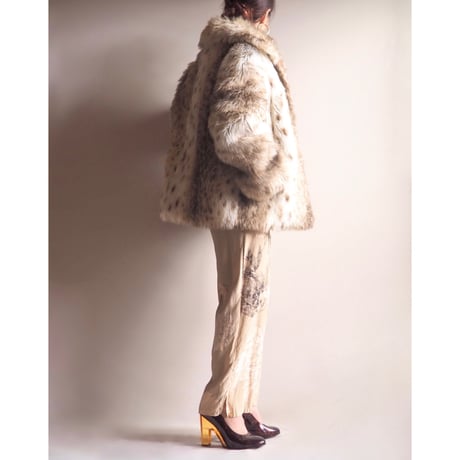 70s "Furrage Tissavel" faux fur coat