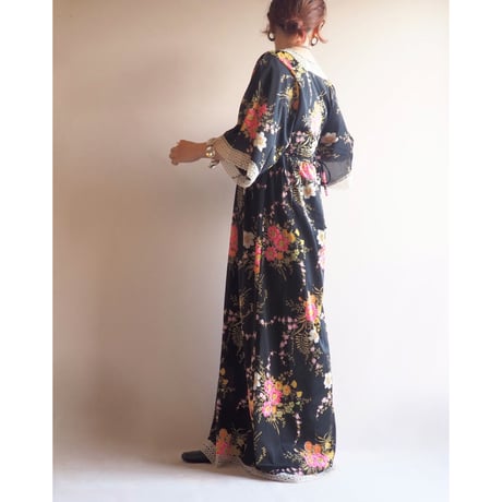 "C&A" floral semi sheer maxi dress